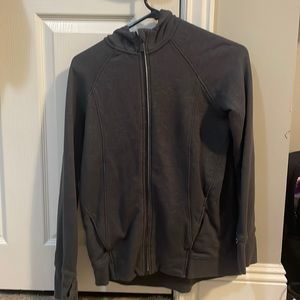 dark grey zip up